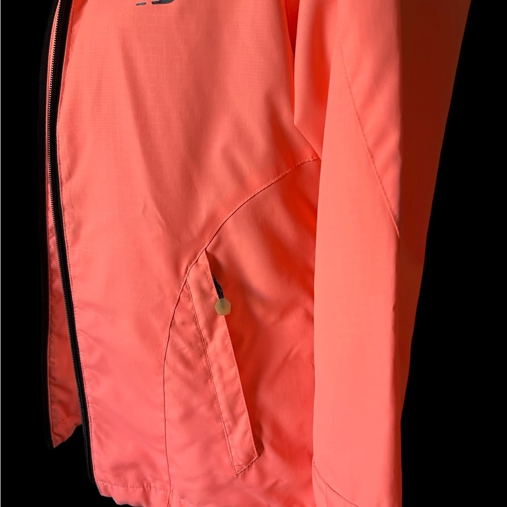 New Balance Coral Well Worn & Still Running Hooded Windbreaker Jacket - Small - Picture 6 of 16